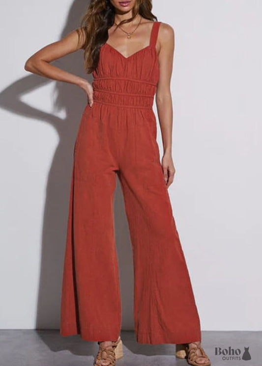 Azeena 2024 New Hobo Solid Color Holiday Fashion Jumpsuit