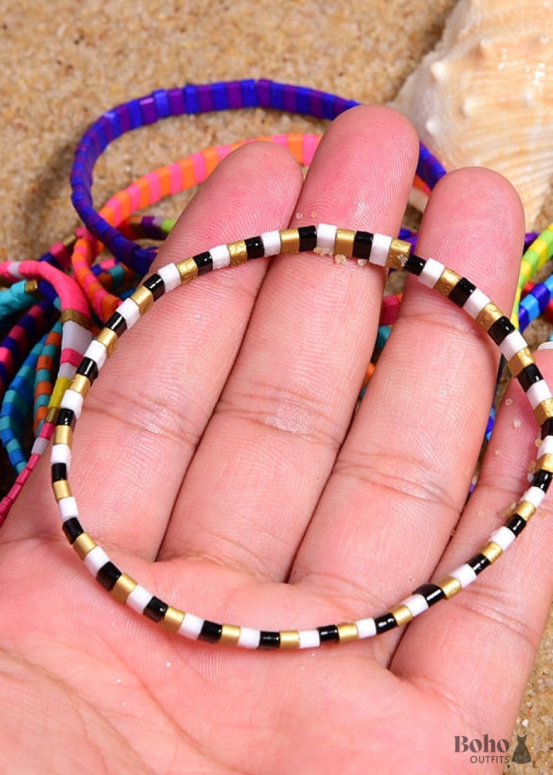 Boho Bracelet Tila Bead Colorfull - Jewelry