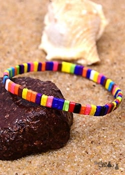 Boho Bracelet Tila Bead Colorfull - Jewelry