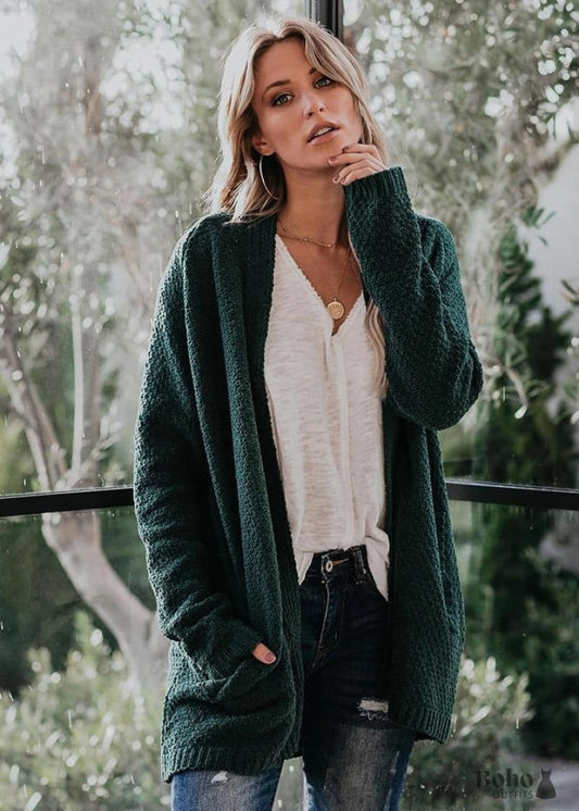 Boho Cardigan Sylvaine - S / Green - Shirts & Tops