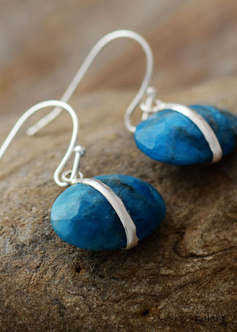 Boho Earrings Dangle Lapis - Jewelry