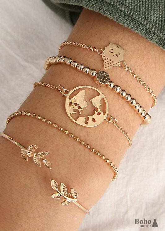 Boho Gold Bracelets Earth & Nature Lauren - Jewelry