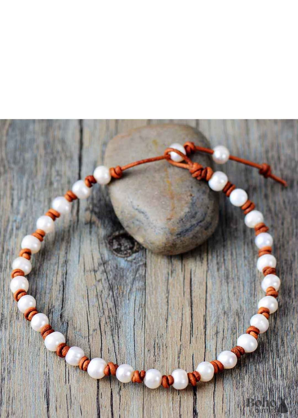 Boho Necklace Chokers Pearl Knot - Jewelry