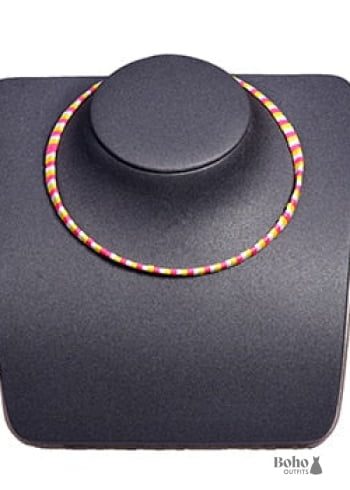 Boho Necklace Tila Bead Choker Color of Life - 9 - Jewelry