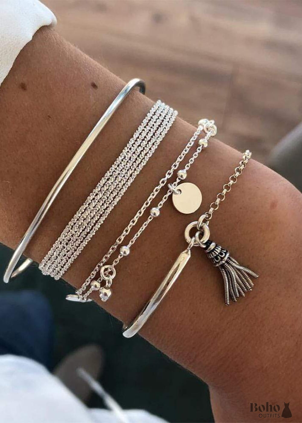 Boho Silver Bracelets Winter - Jewelry