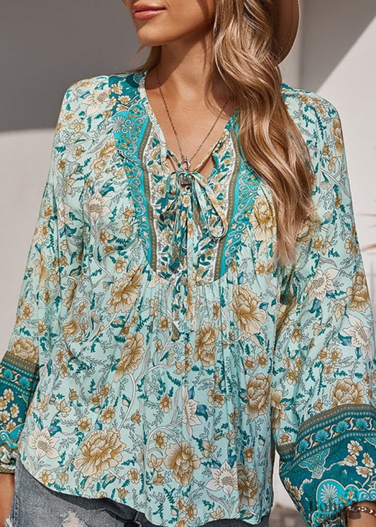 Hippie Boho Tunic Zoe - Green / S - Dresses