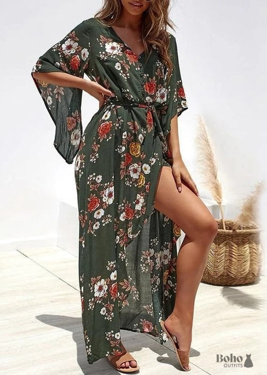 Summer Boho Beach Maxi Dress Blakely - S - Dresses